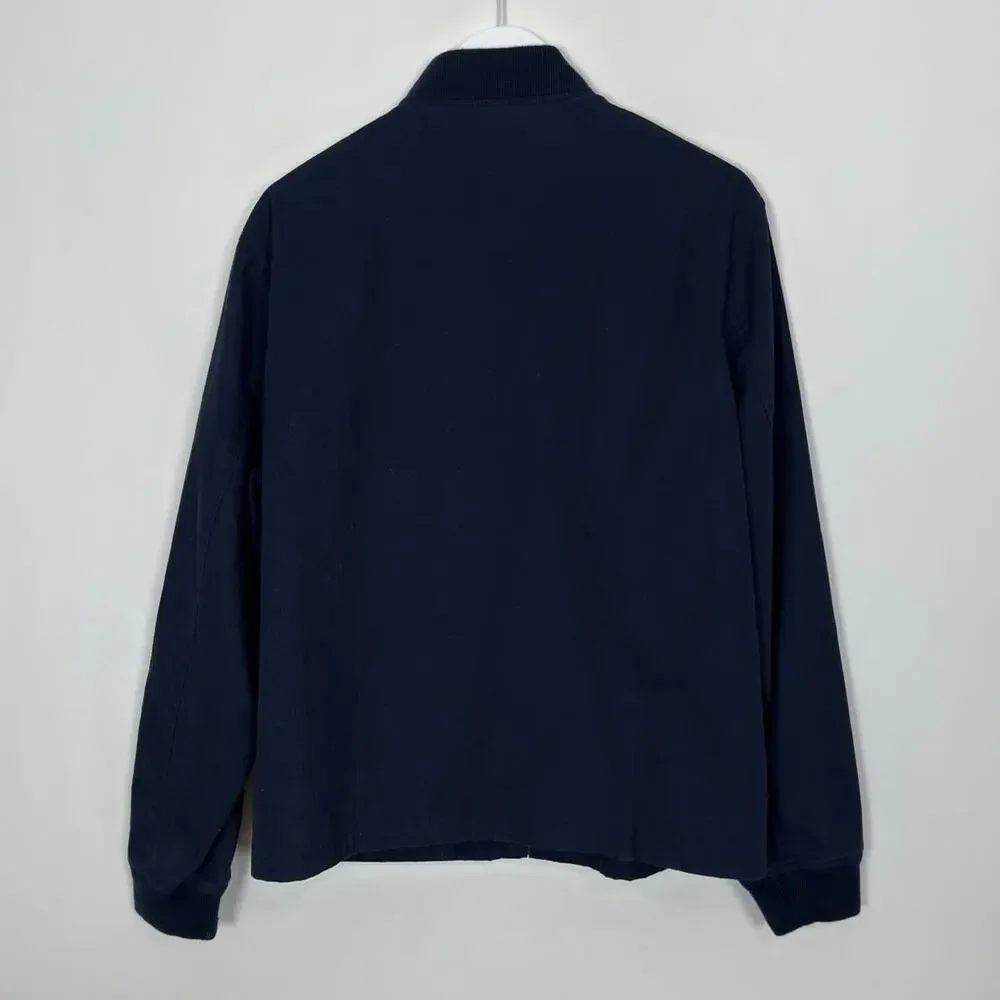 J. Crew Everyday Bomber Jacket in Navy Blue